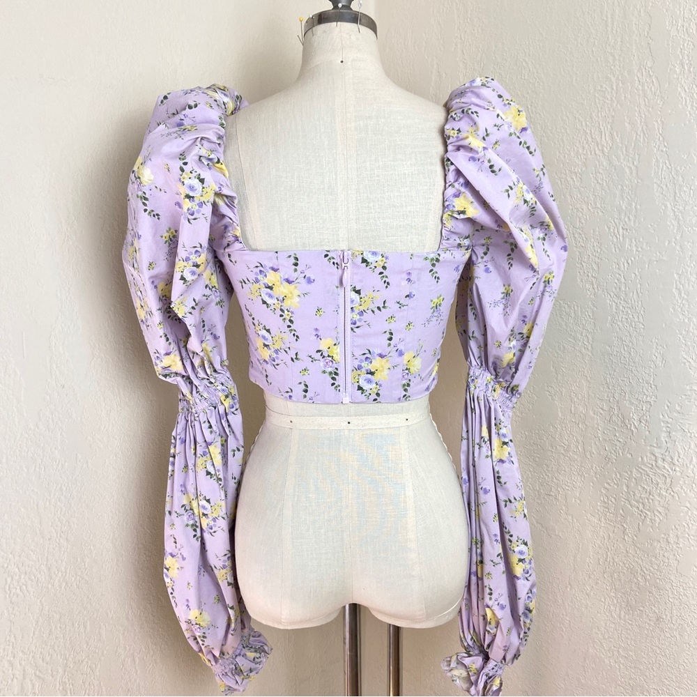 💔SOLD $119 House of CB Millicent Lilac Cropped Top - Picture 9 of 12